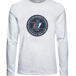 JACK JONES CAMISETA MANGA LARGA 122222950 BLANCO