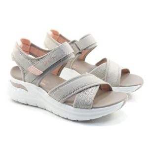 SKECHERS ARCHI FIT SANDALIA 164078 TAUPE