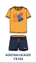 CHAMPION CONJUNTO BAÑADOR 307574 MOSTAZA