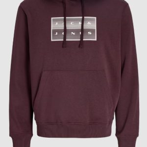 JACK JONES SUDADERA SIN CAPUCHA 12300928 BURDEOS