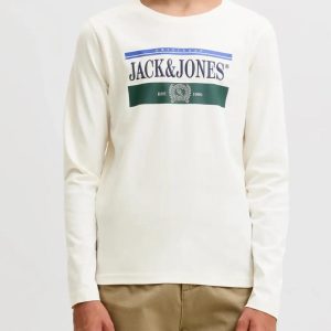 JACK JONES CAMISETA 1230424 MARFIL