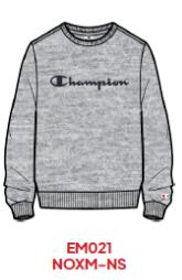 CHAMPION SUDADERA 307353 ALGODON GRIS