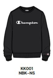 CHAMPION SUDADERA 307353 ALGODON NEGRO