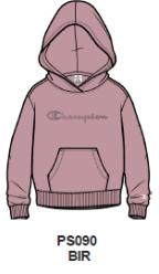 CHAMPION SUDADERA ALGODON 405482 ROSA