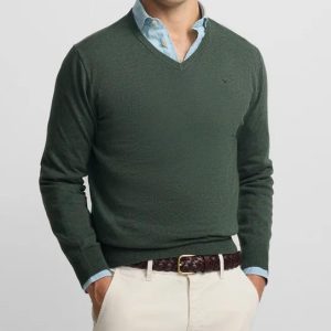 SILBON JERSEY CUELLO PICO VERDE