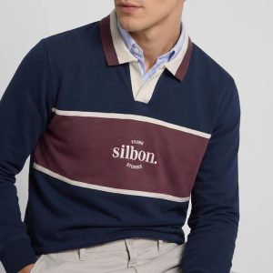 SILBON SUDADERA FIT STORIES AZUL MARINO