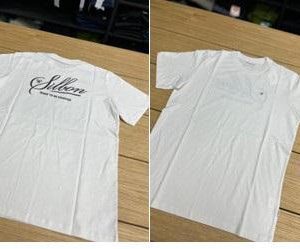SILBON CAMISETA BLANCA LOGO BORDADO